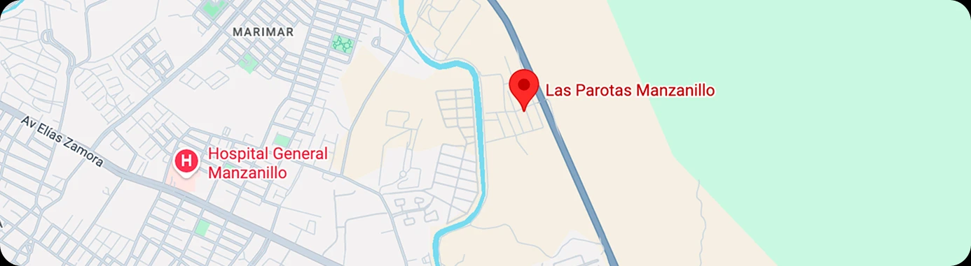 Mapa Las Parotas Manzanillo